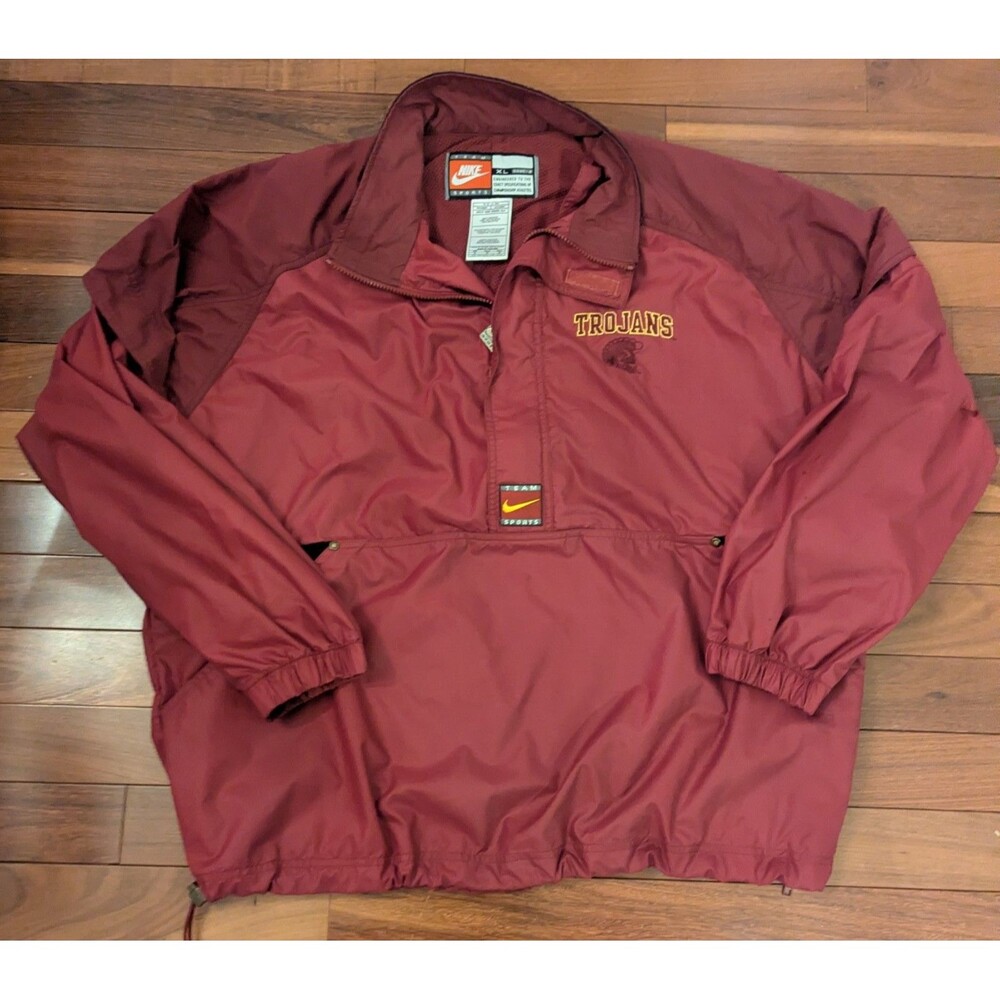 Nike USC Southern California Trojans Football Embroidered Windbreaker Mens XL